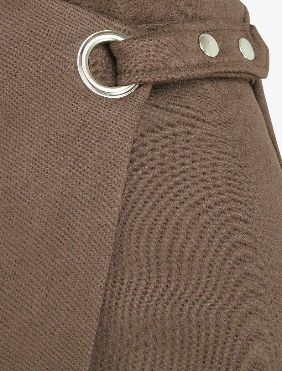 Omslagrok met oogje stijl - Bruin - Image 3