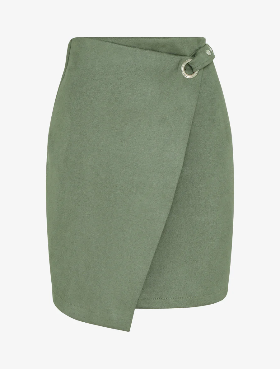 Omslagrok met oogje stijl - Kaki