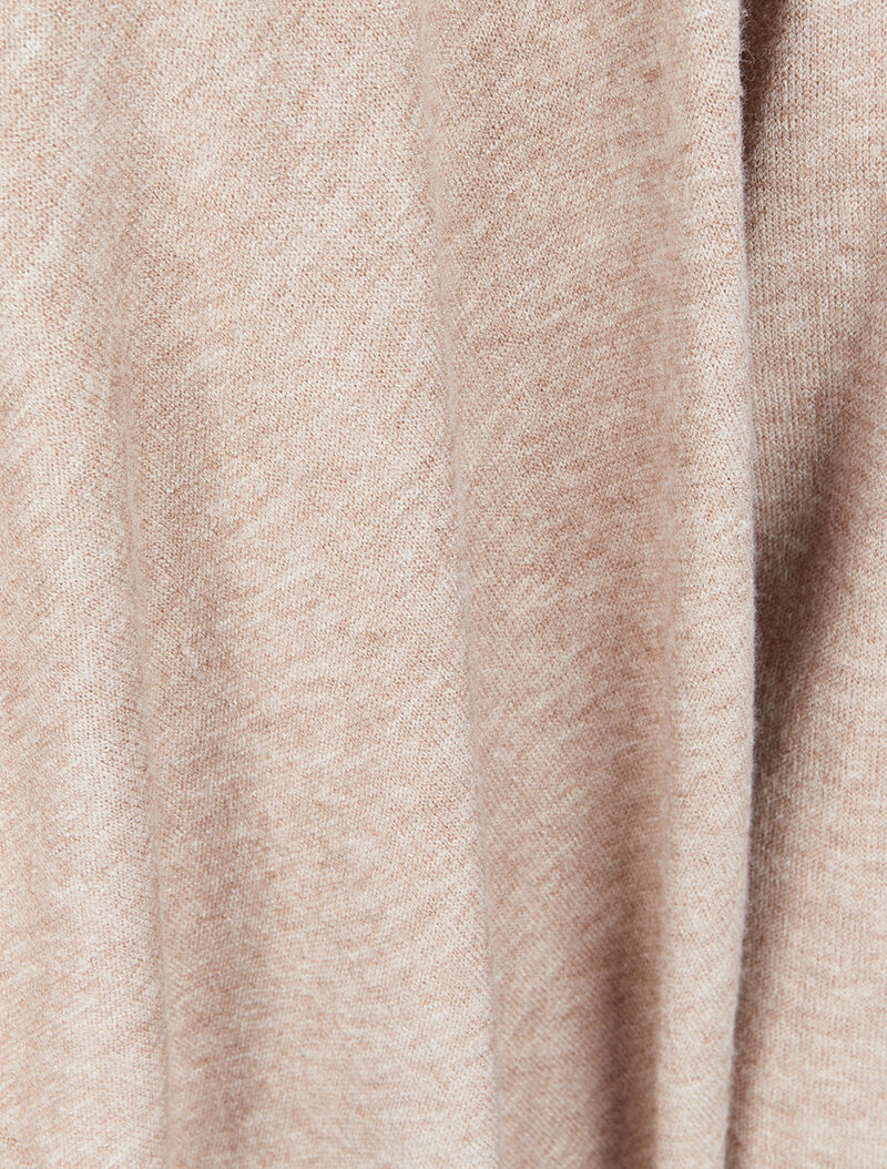 Open vest met sjaalkraag - Beige - Image 4