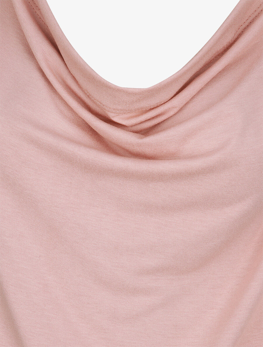 Oversized bovenkleding met bénitierkraag - Poederroze - Image 3