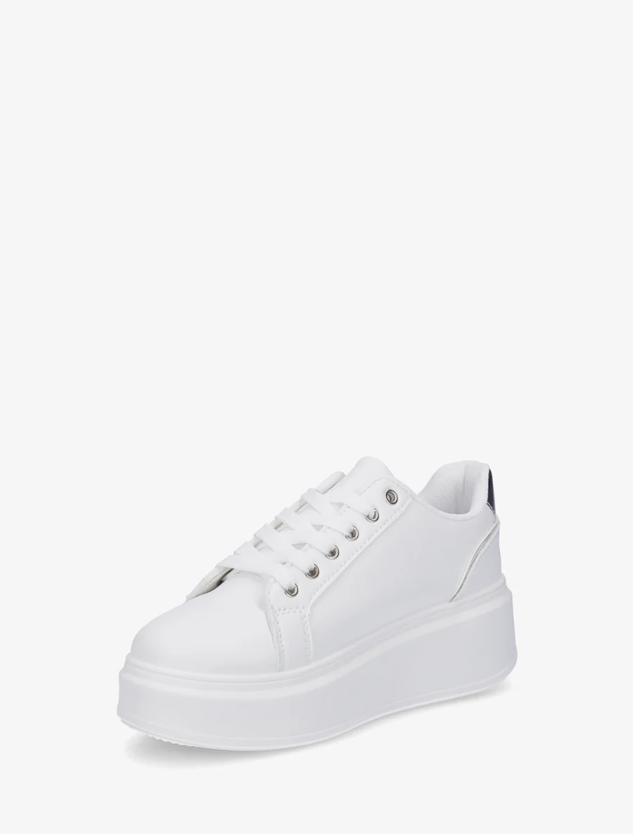 Plateauzolen sneakers met oogjes - Geld - Image 3