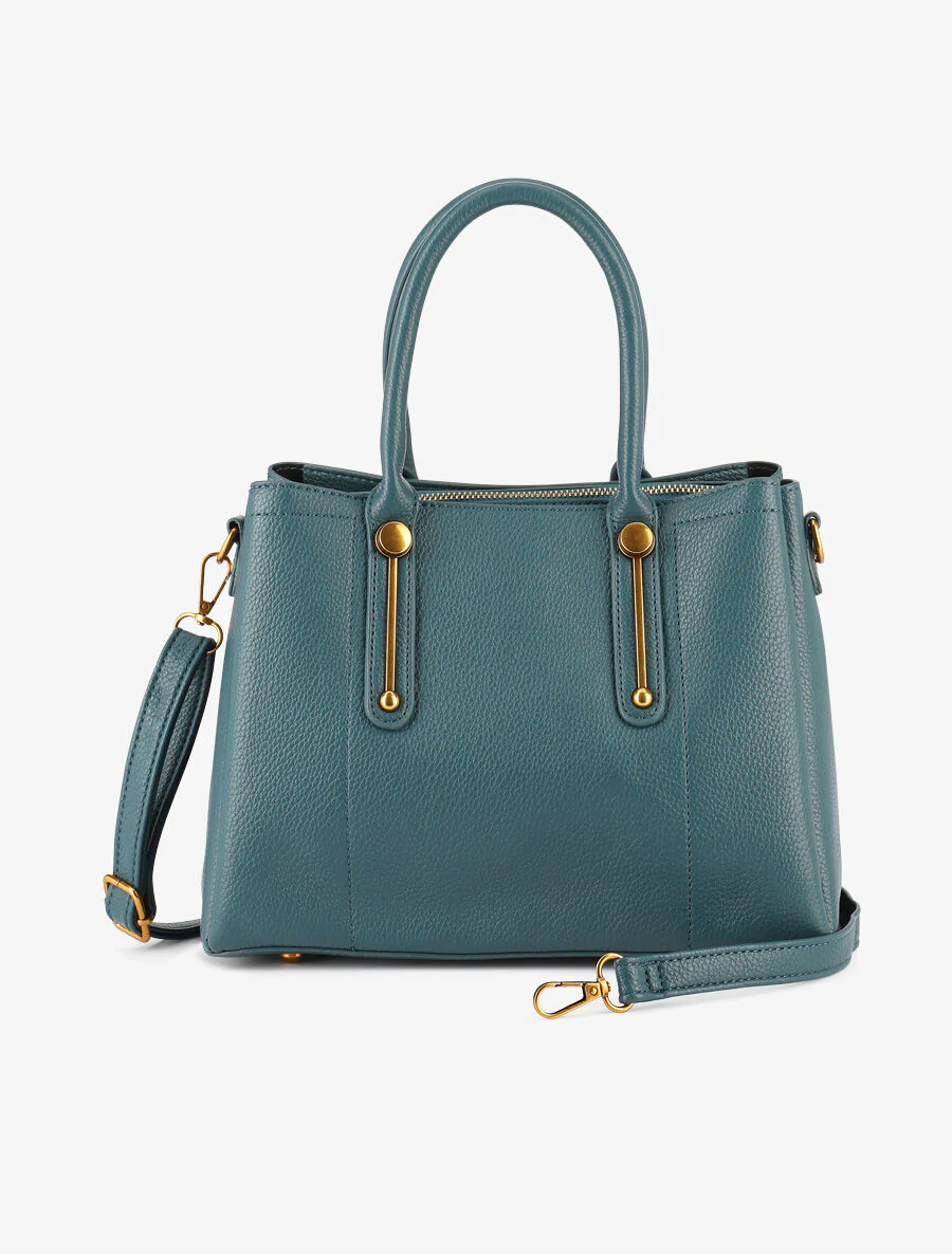 Poppy handtas - Petrol blauw