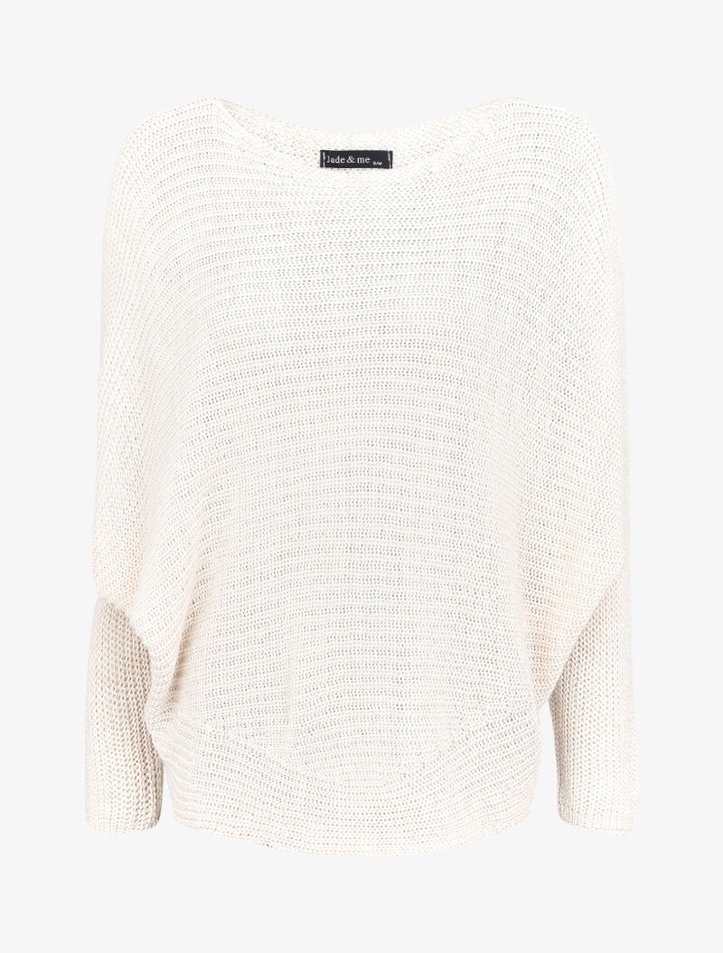 Netvleermuis trui - Beige