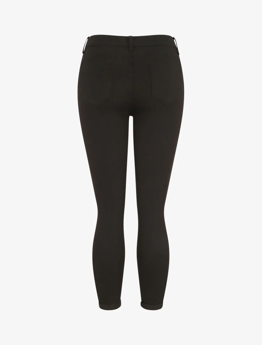 Push-up jeans met revers. skinny model - zwart - Image 3