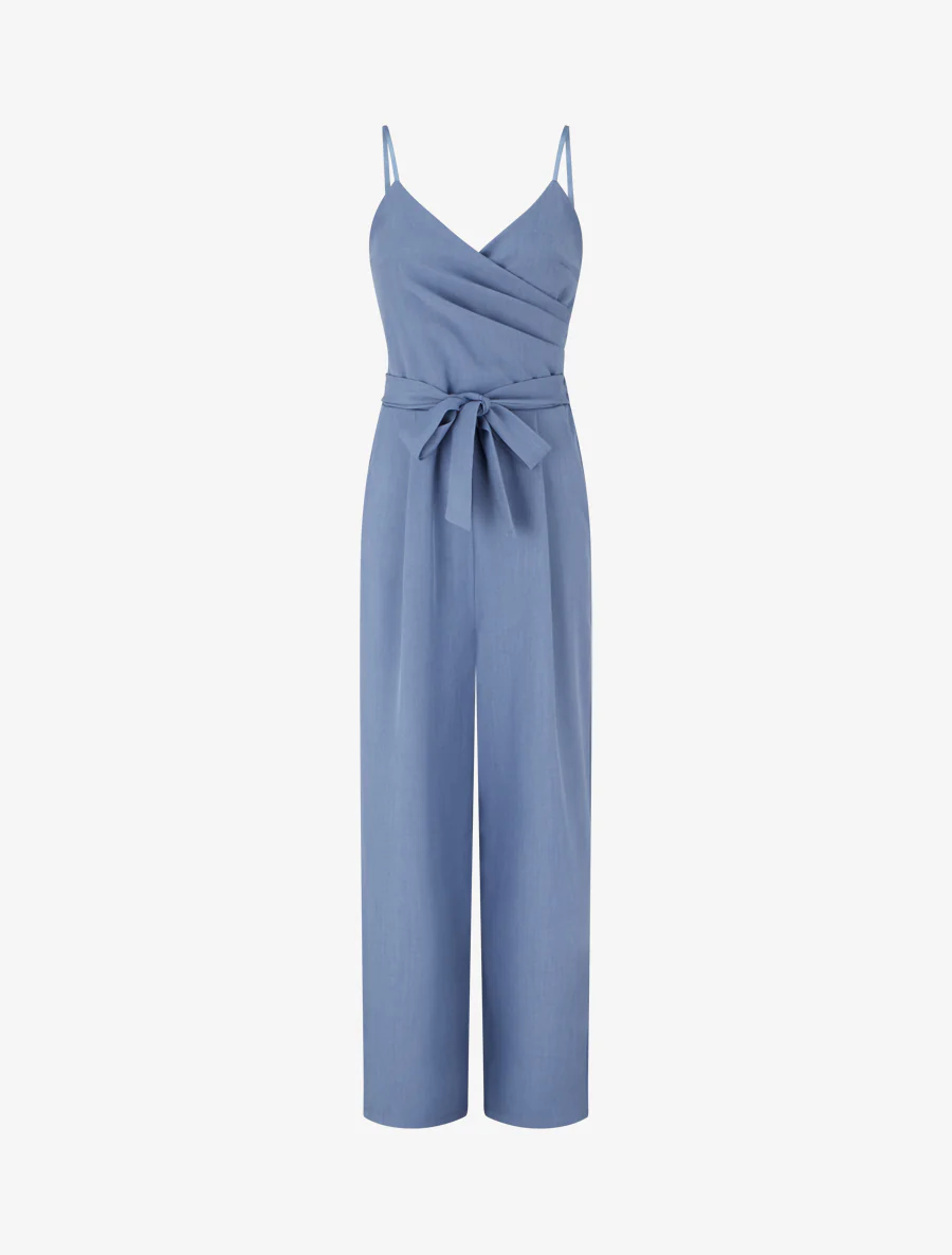 Rechte combinatie met fijne bandjes - Blauw
