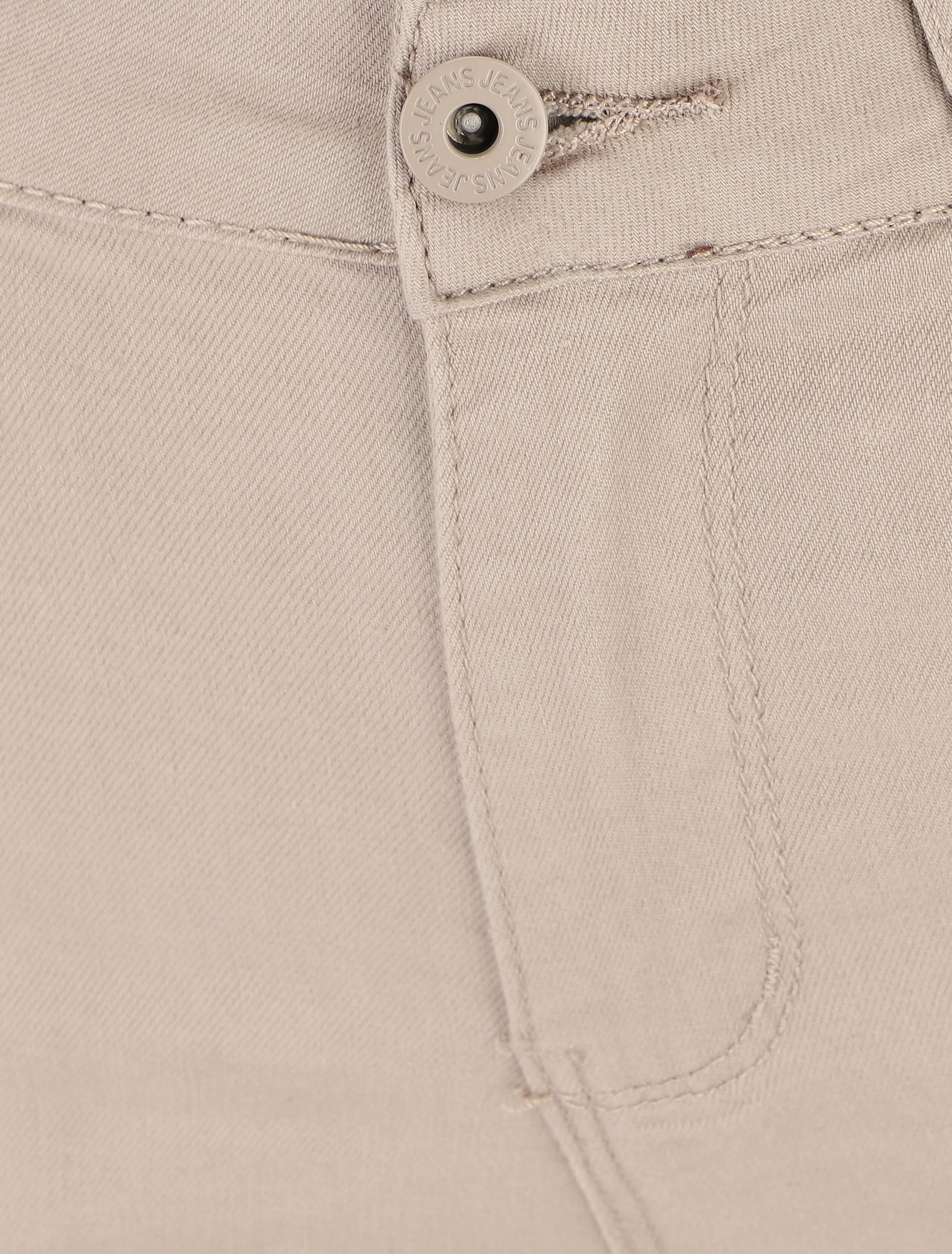 Rechte effen push up bermuda shorts - Beige - Image 3