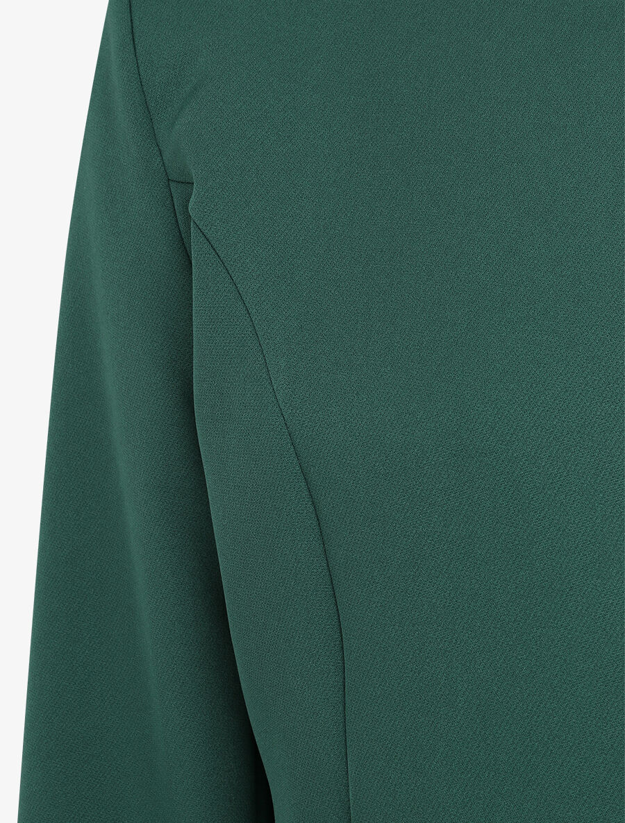 Rechte jas met 3/4 mouwen - smaragdgroen - Image 3