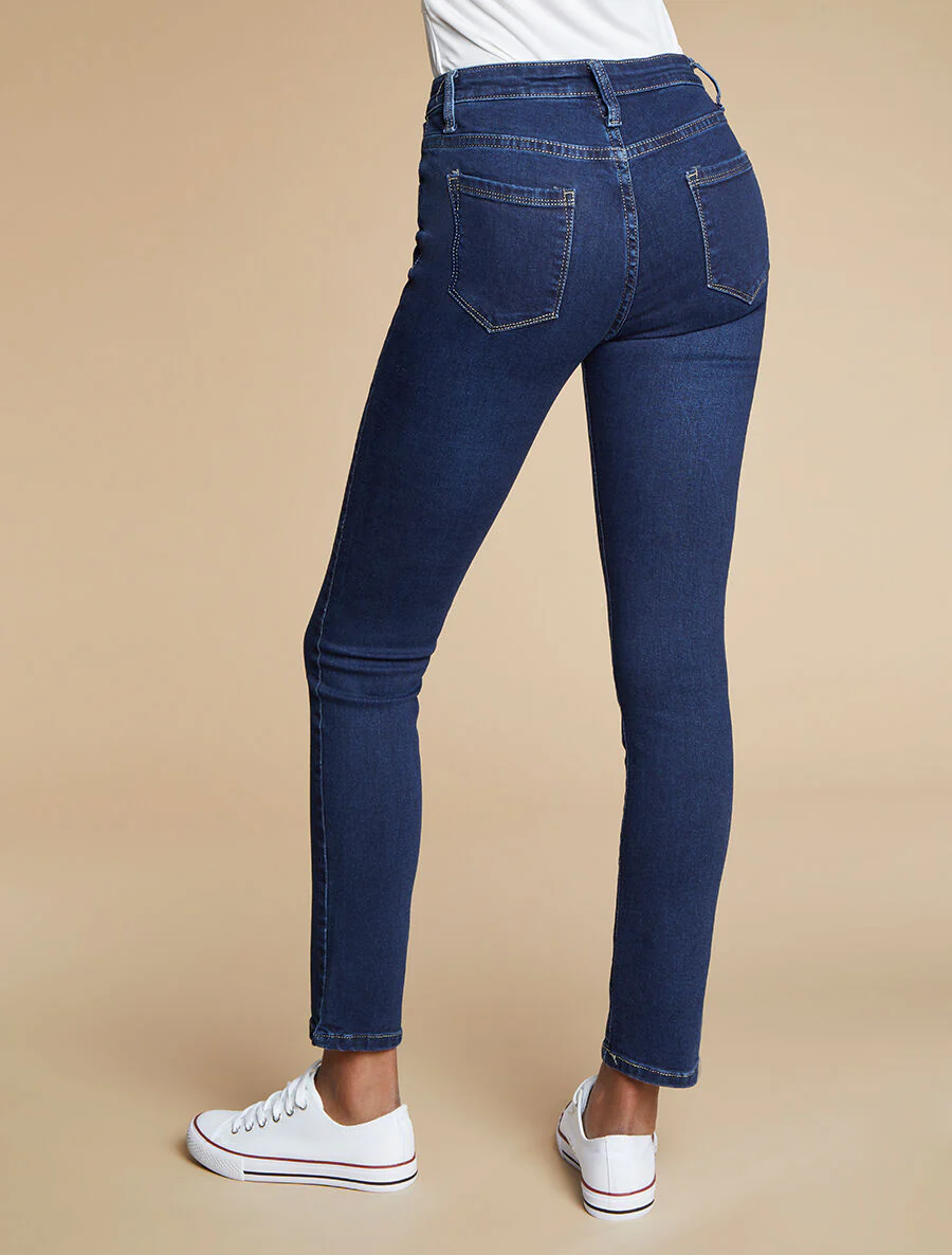 Jean basic recht - Donkerblauw - Image 2