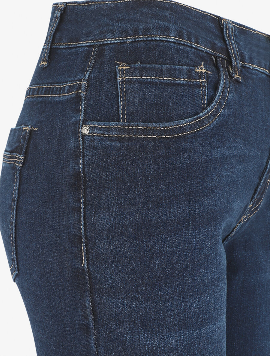 Rechte jeans in grote maat met standaard taille - Onbewerkt blauw - Image 3