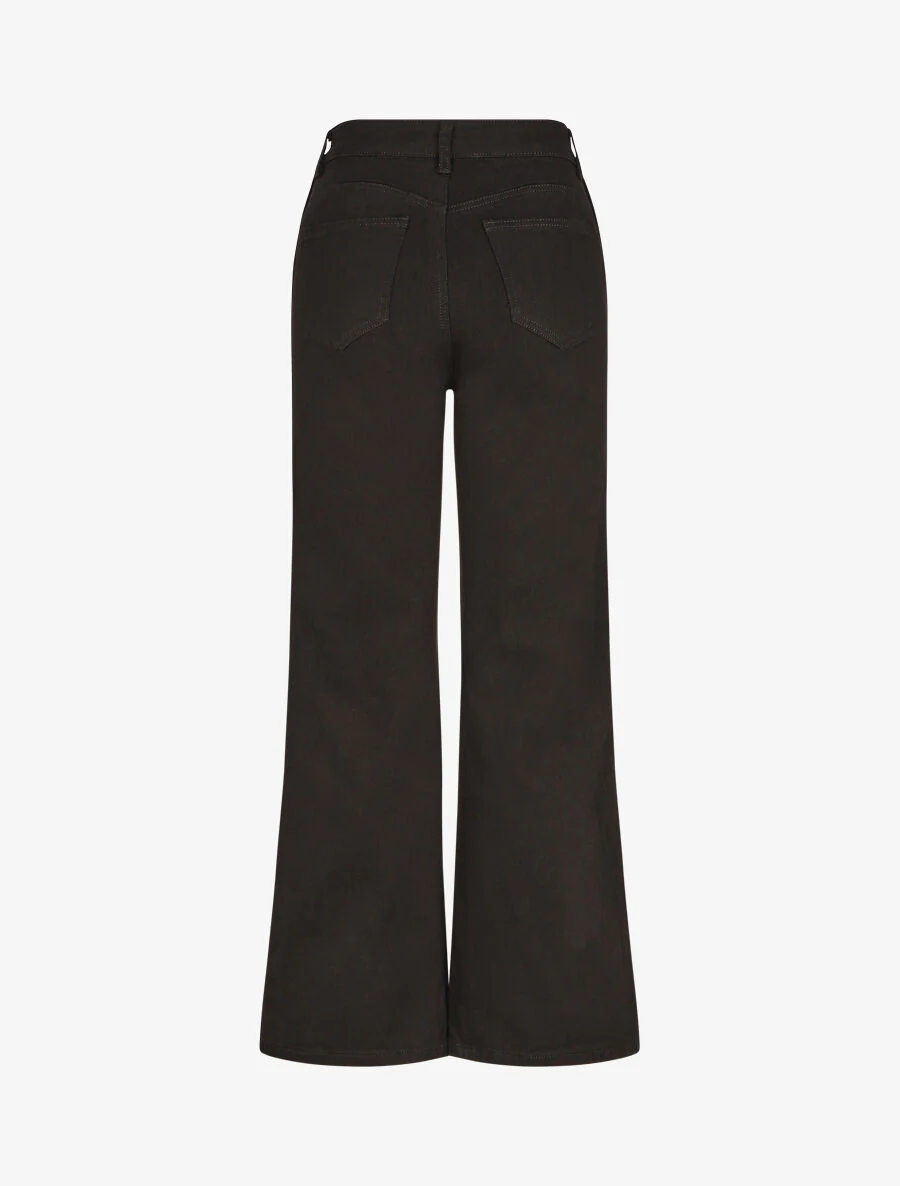 Rechte jeans met hoge taille - zwart - Image 2