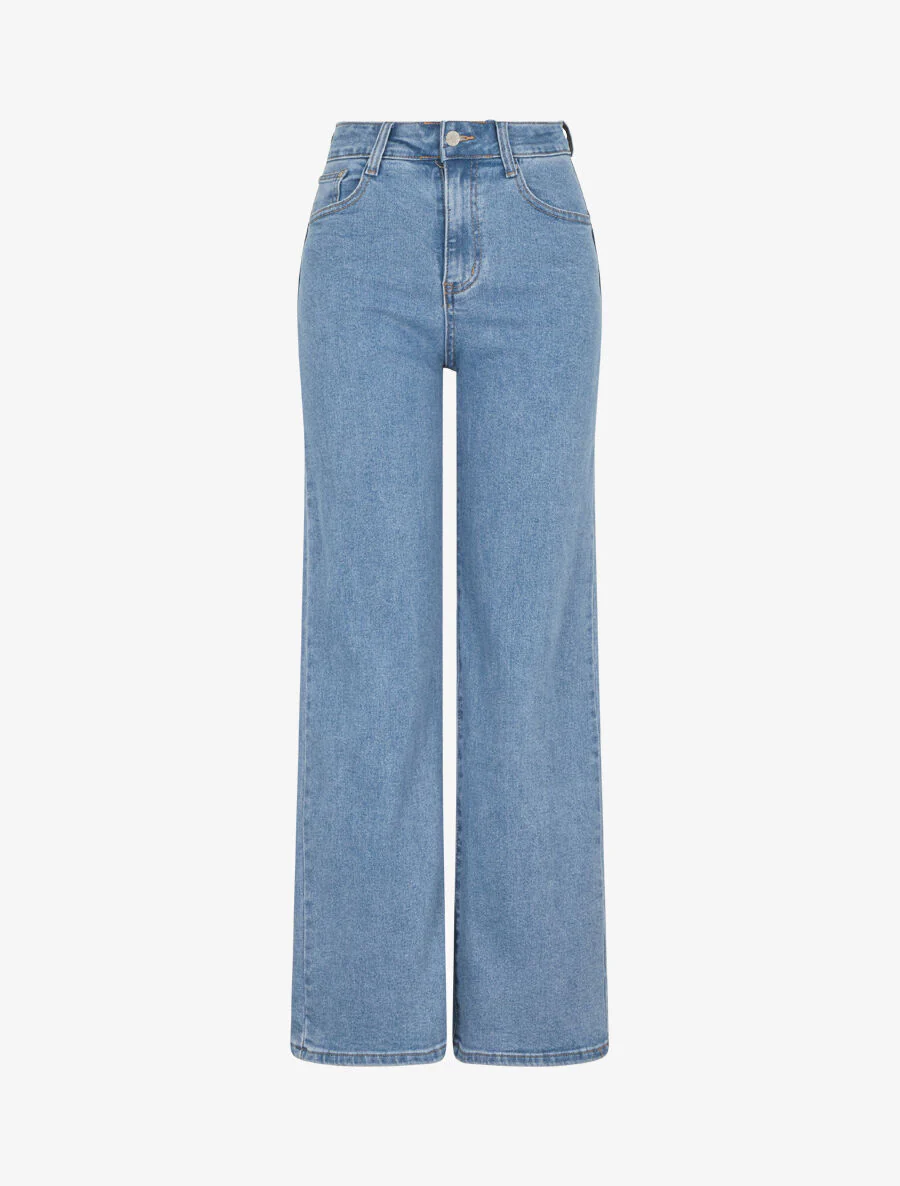 Rechte jeans standaard taille - blauw