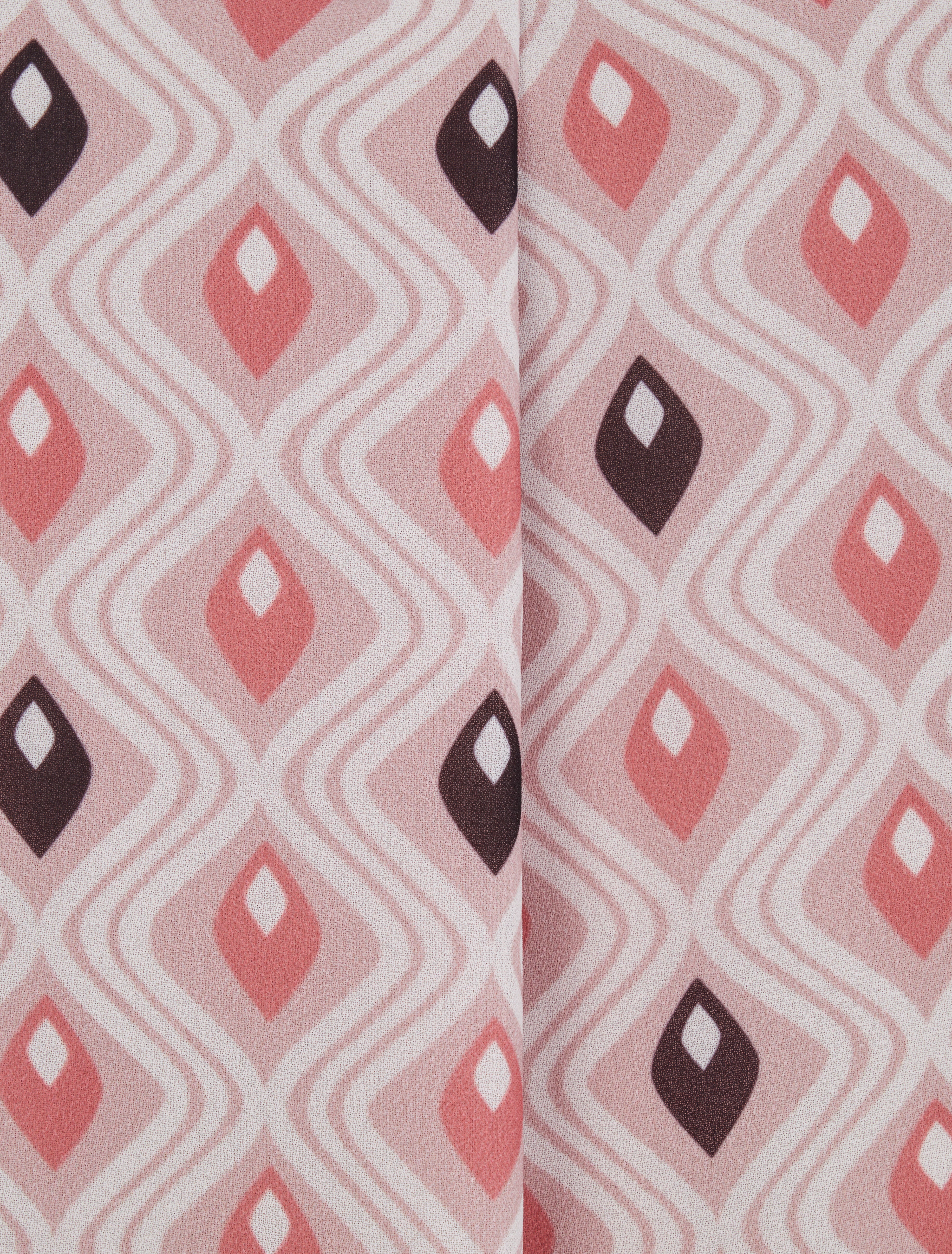 Rechts boven mouwloos met grafische mozaïekprint - Roze - Image 3