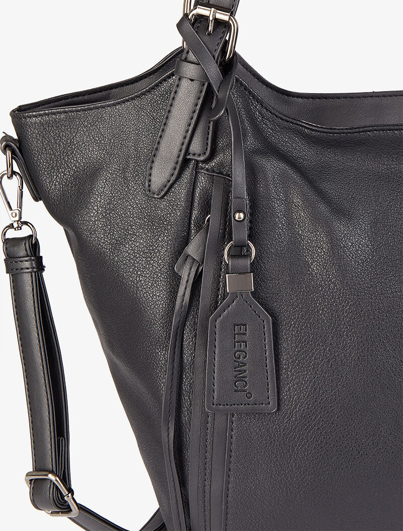 Monica shopper tas - Zwart - Image 4