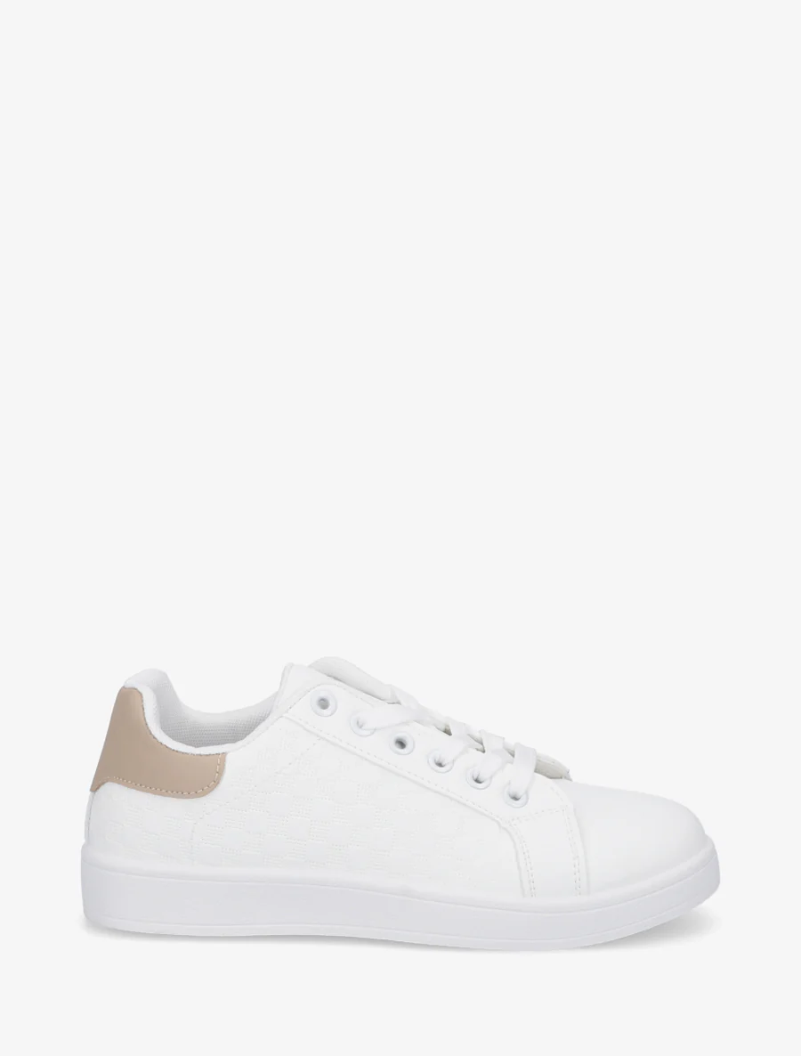 Schoenen van imitatieleer met ruitjesmotief - Mol