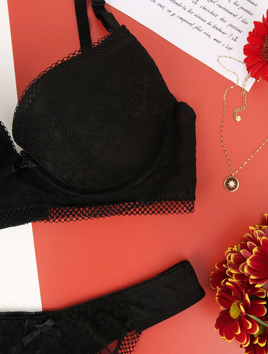 Netset met knoopdetail - Zwart - Image 3
