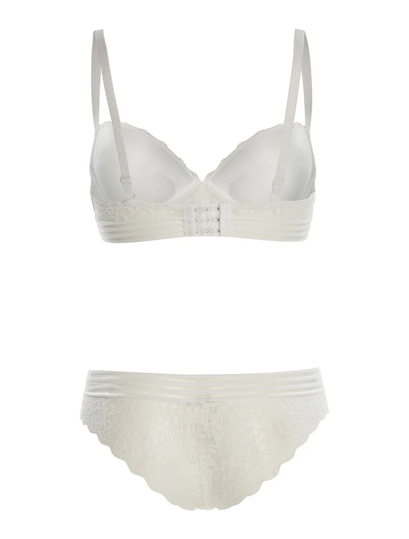 SG set en gestreepte slip - wit - Image 2