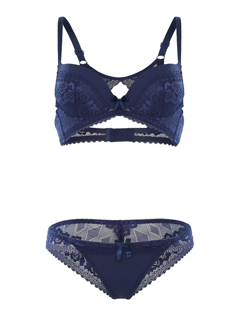 SG set met racerback en slip - marineblauw