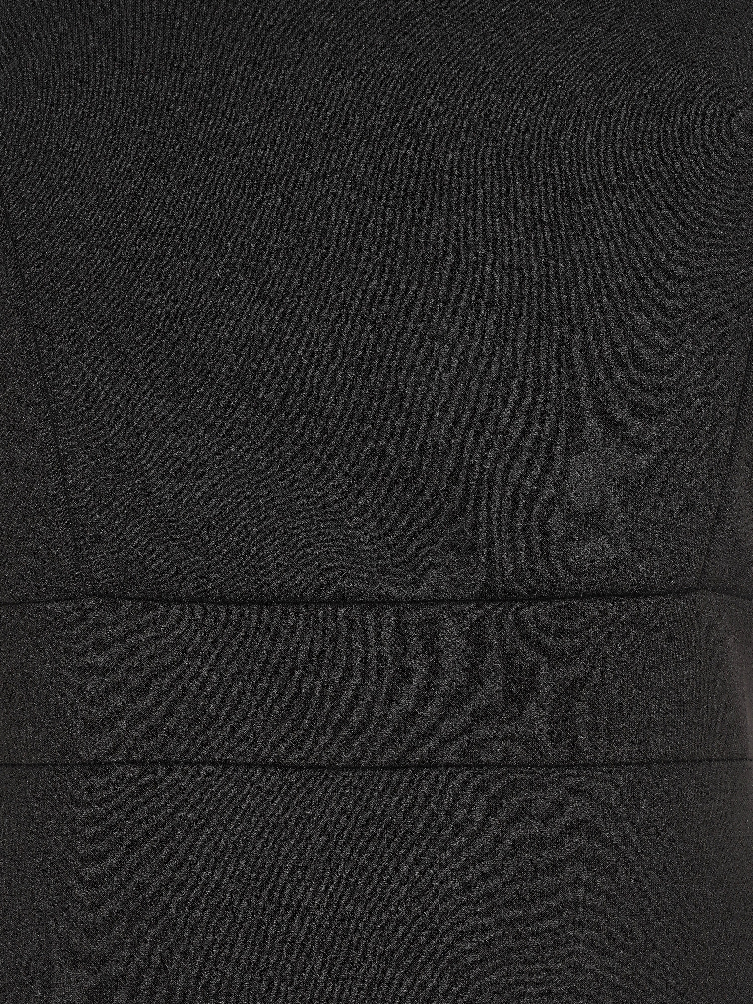 Shift-jurk met asymmetrische schouderbandjes - Zwart - Image 3