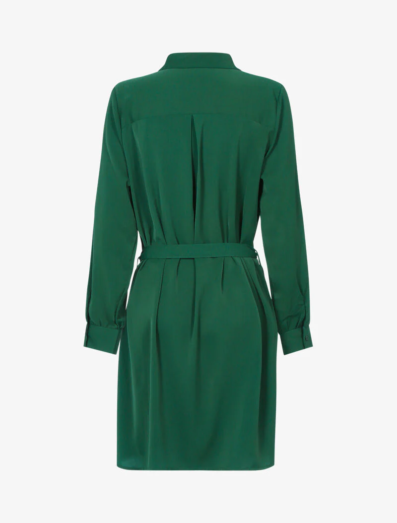Effen overhemdjurk - groen - Image 2