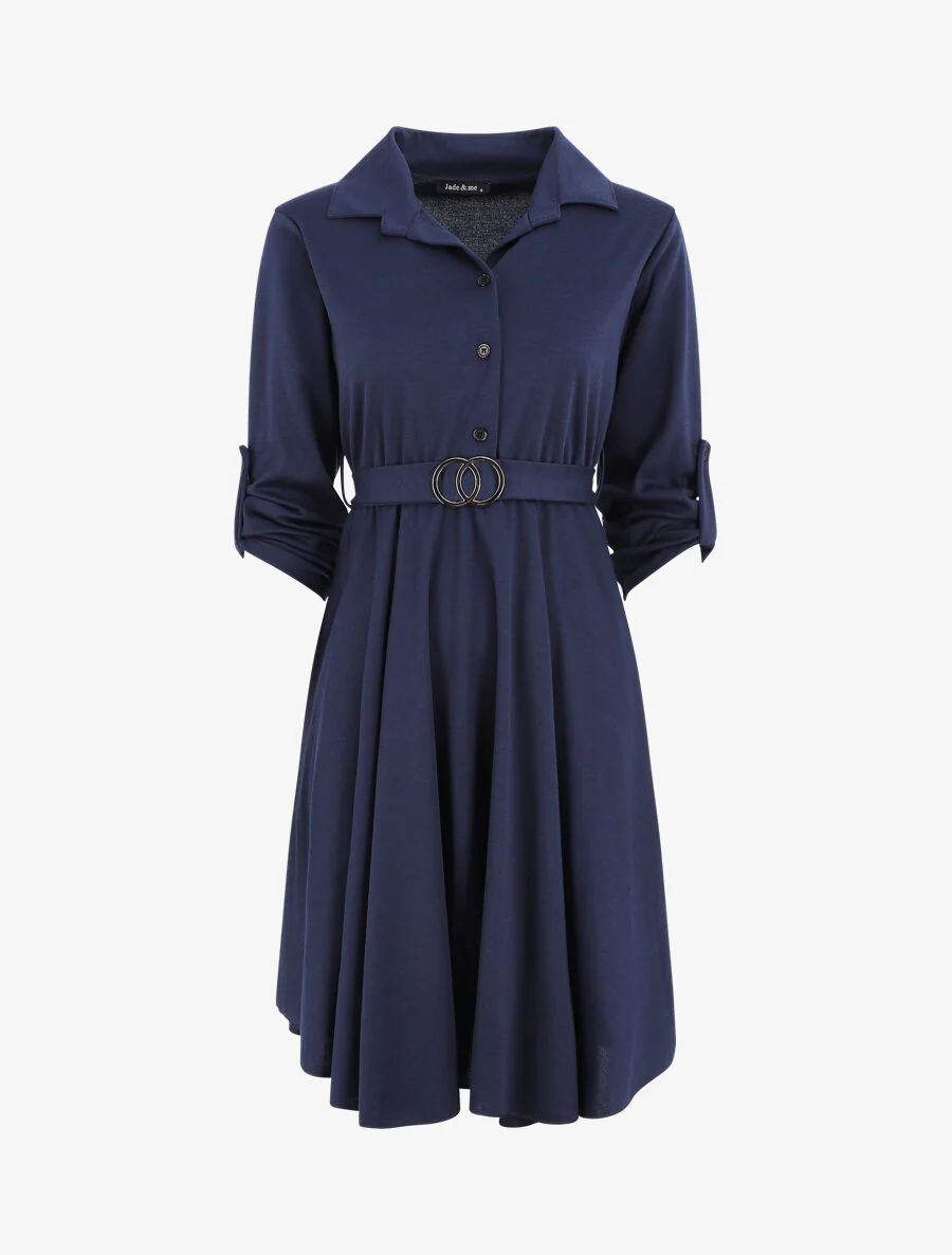 Skaterjurk overhemd - Marineblauw