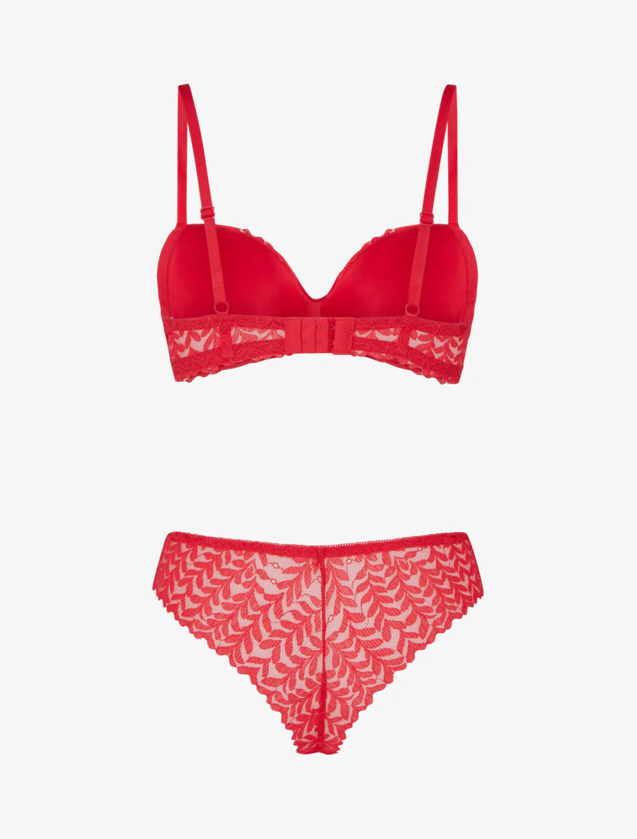 Sieradenset lingerie met hartjes - Rood - Image 3