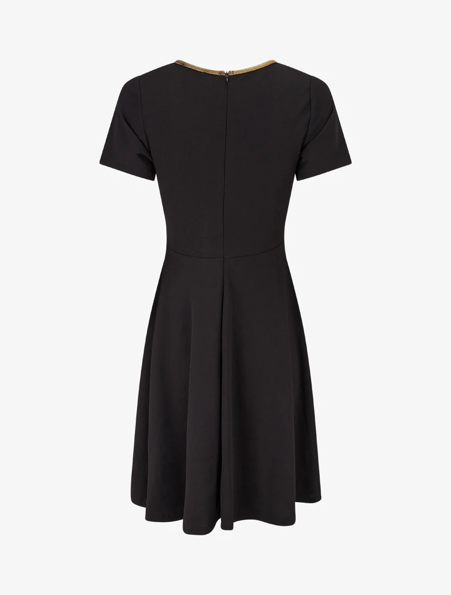 Skaterjurk met hoge taille - zwart - Image 2