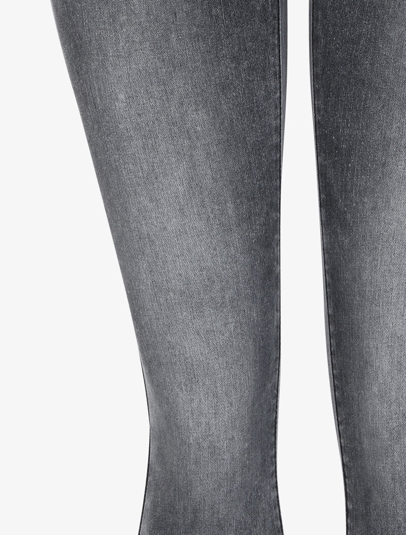 Skinny jeans met gebleekt effect - Antraciet - Image 3