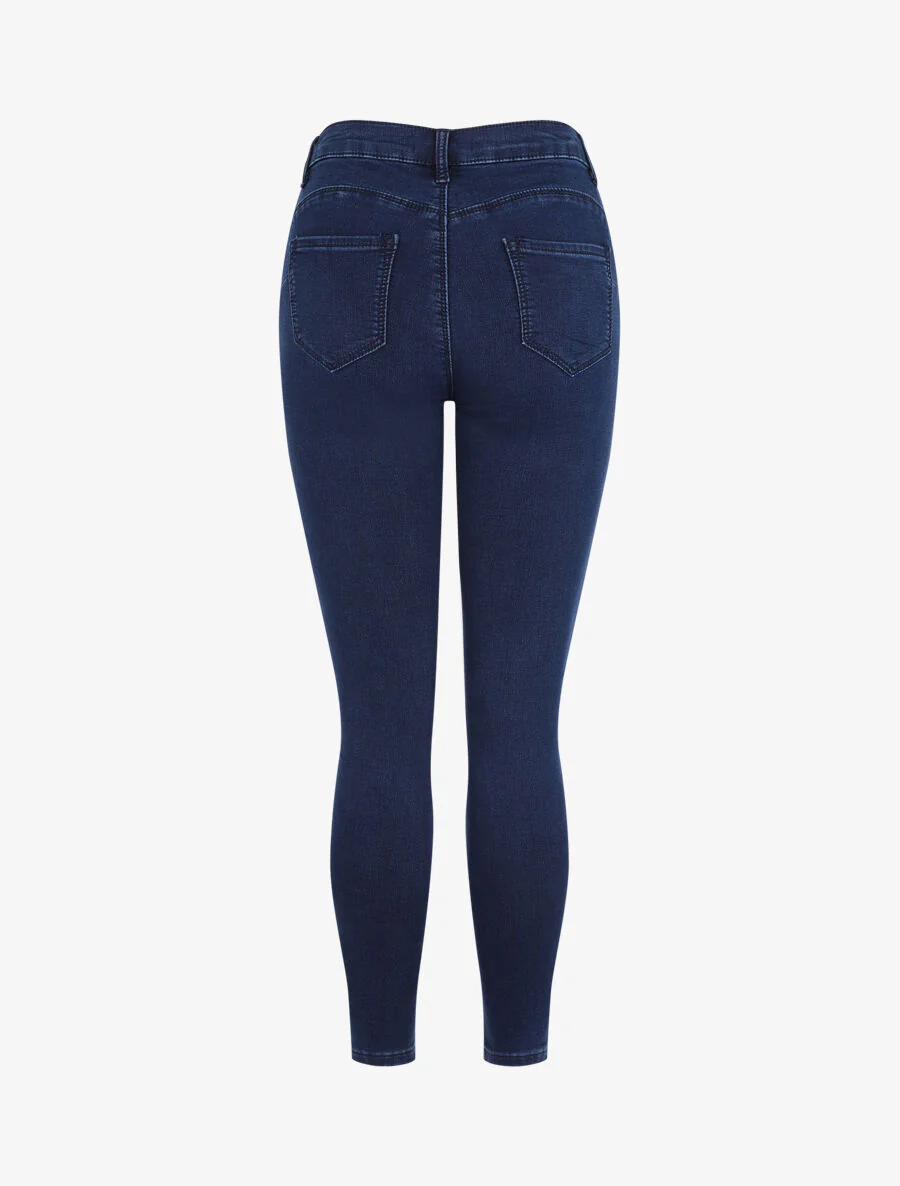 Skinny push up jeans met lage taille - Marineblauw - Image 2