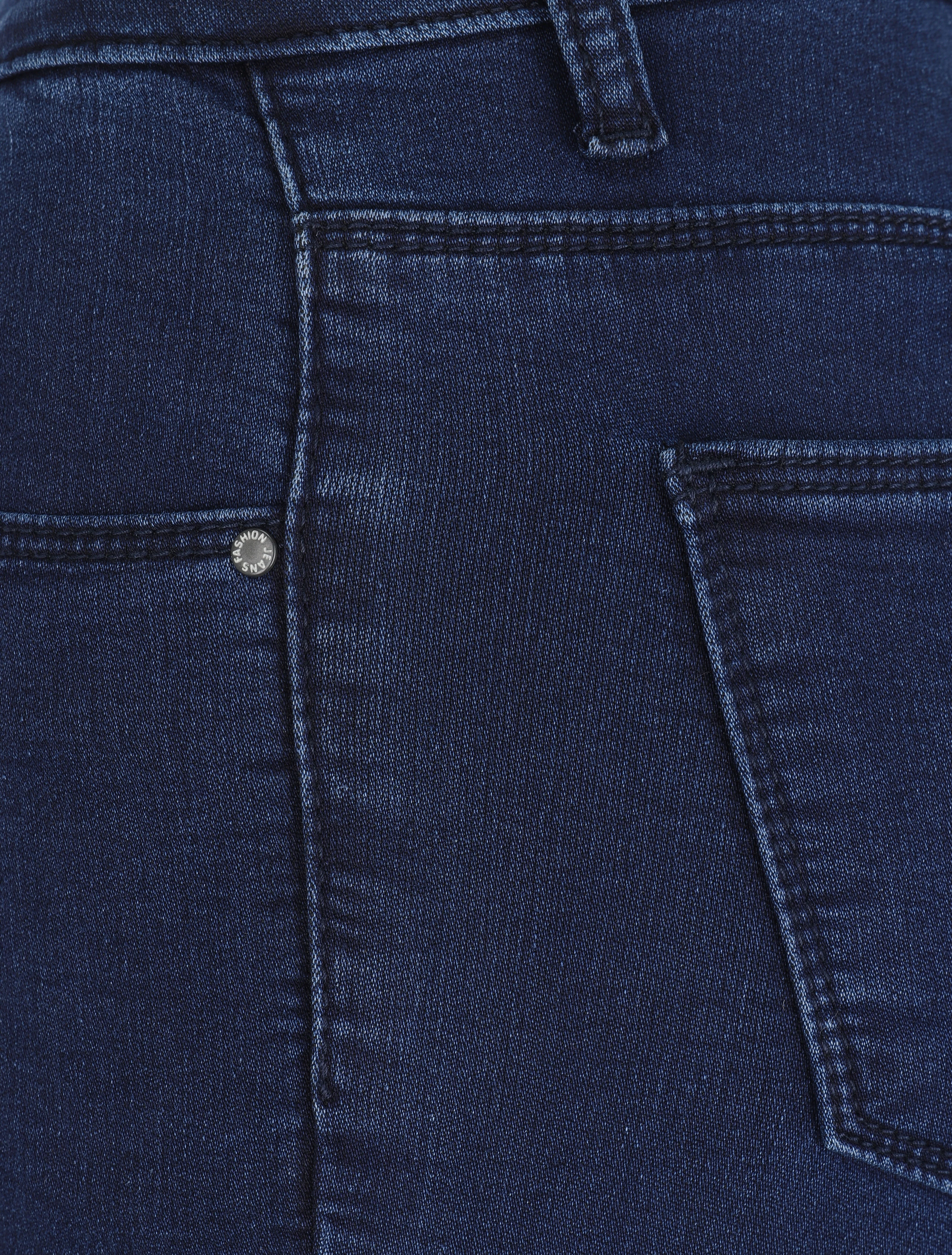 Skinny push up jeans met lage taille - Marineblauw - Image 3