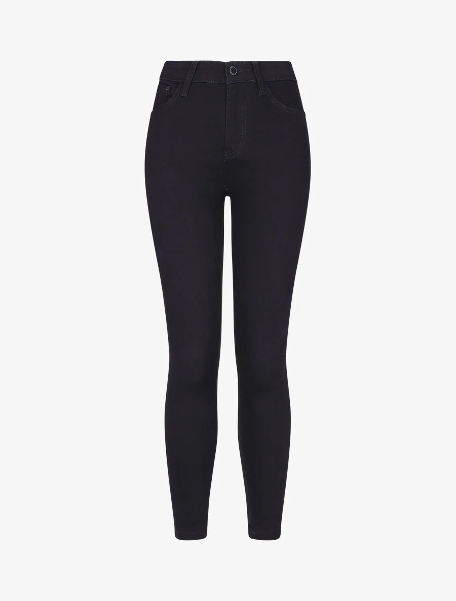 Skinny push-up 7/8 jeans - Zwart