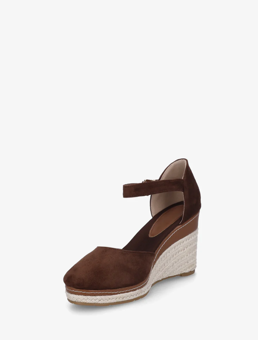 Sleehak espadrilles van suède - Bruin - Image 3