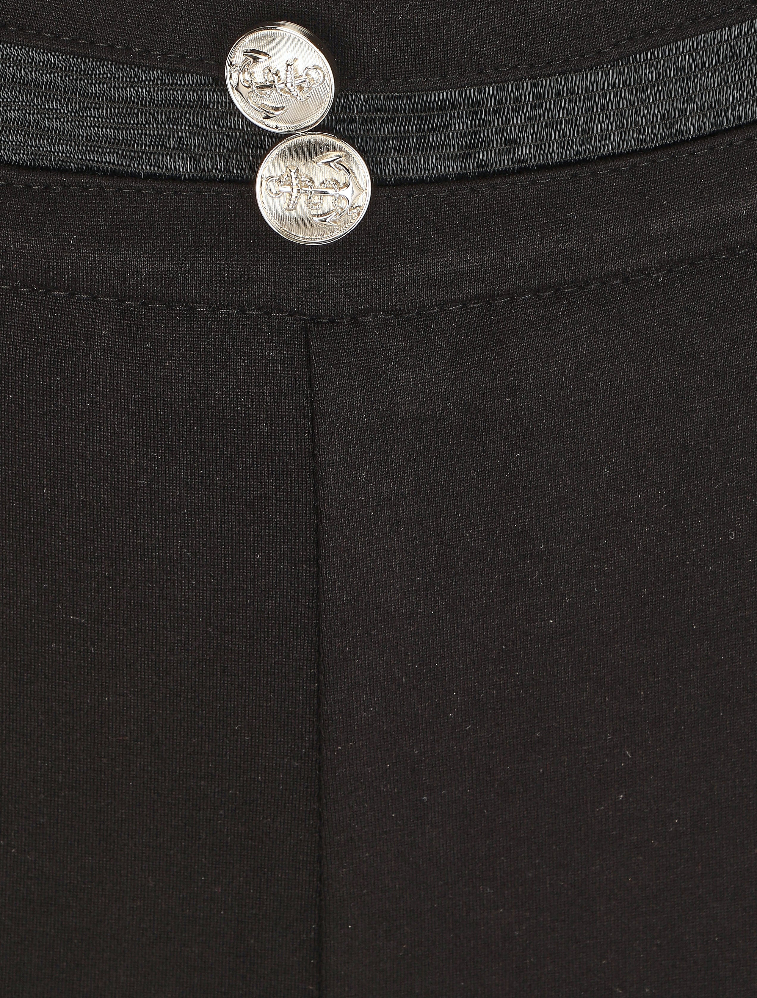 Slim-fit broek met hoge taille - Zwart - Image 3