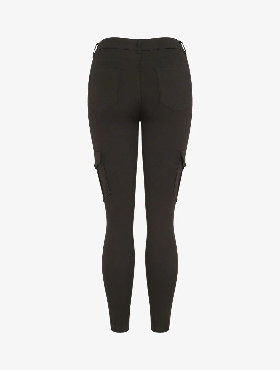 Slim-fit cargojeans - zwart - Image 2