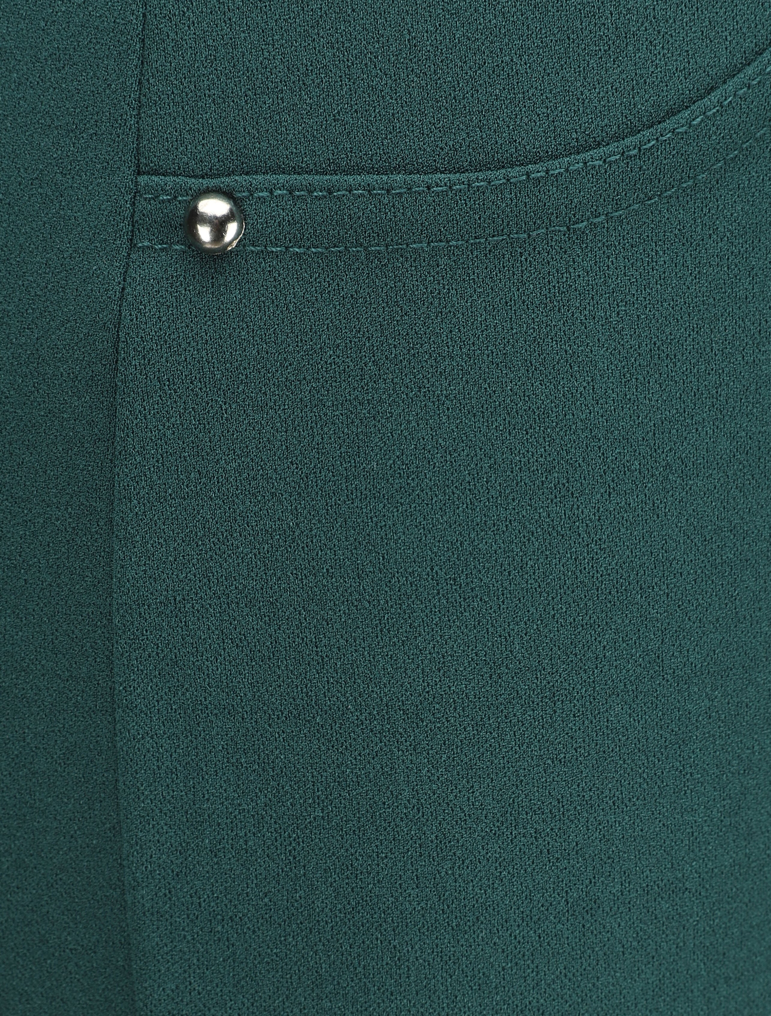 Slim fit elastische taillebroek - Dennengroen - Image 3