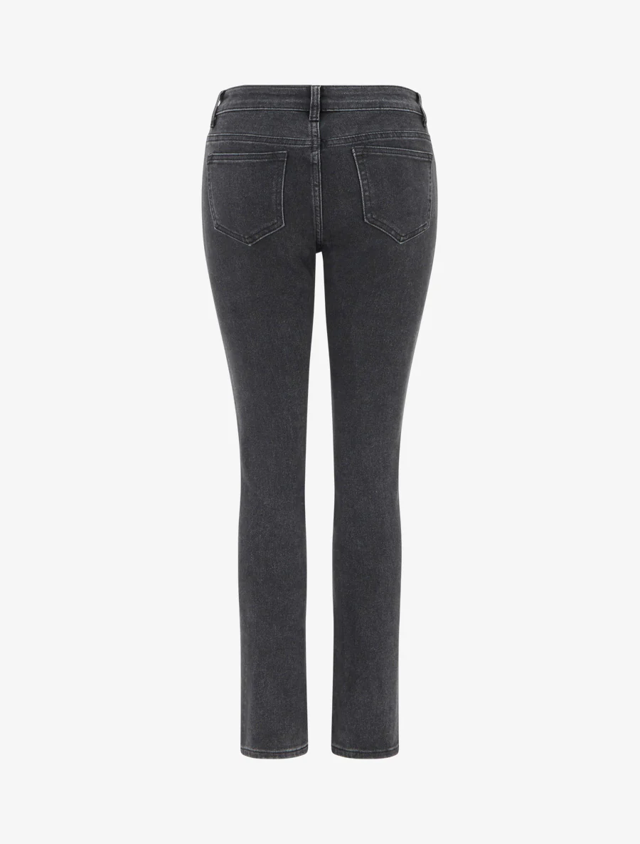 Slim fit jeans gewassen - Zwart - Image 2