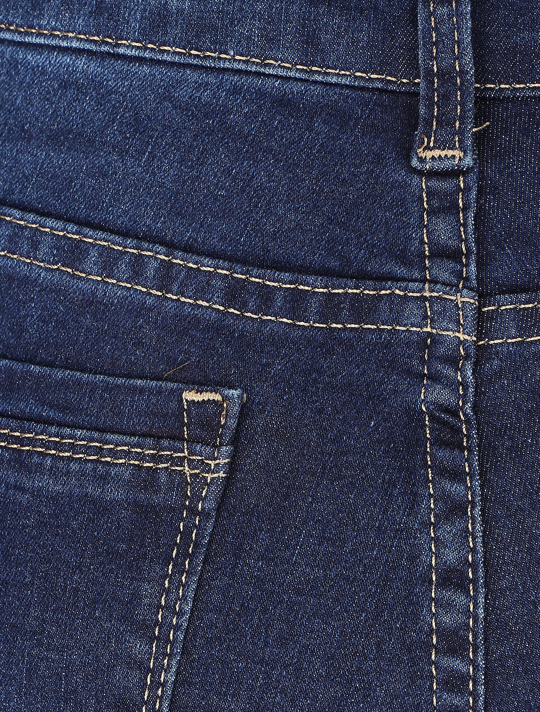 Hoge taille skinny jeans - Blauw - Image 3