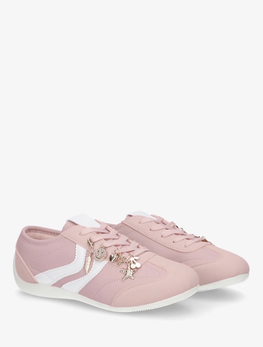 Sneakers met niet-passende sierinzetstukken. - Roos - Image 4