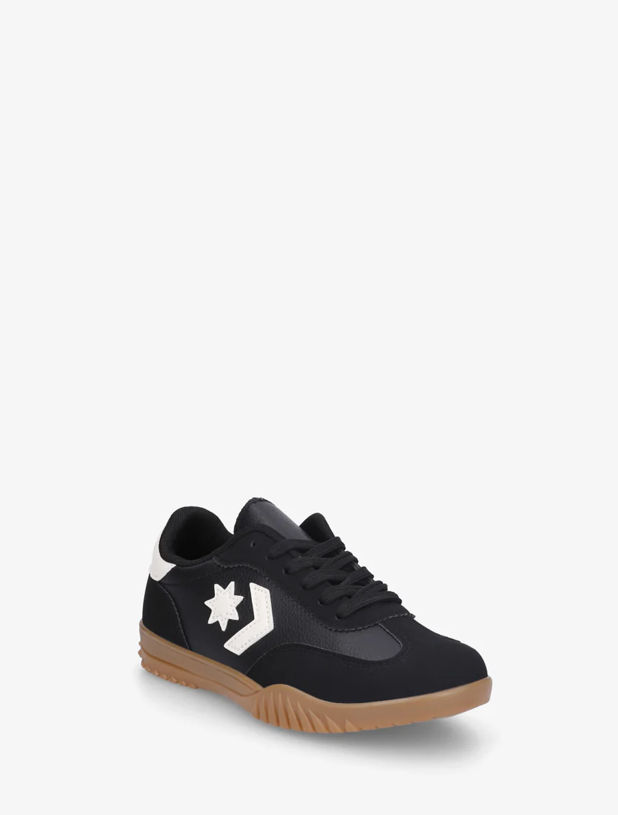 Sneakers met sterinzetstukken - Zwart - Image 2