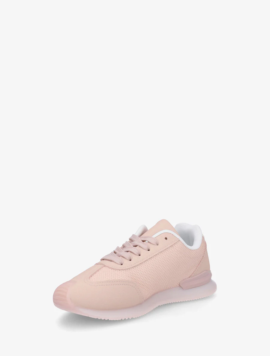 Sneakers van twee materialen met fantasieborduurwerk - Roos - Image 3