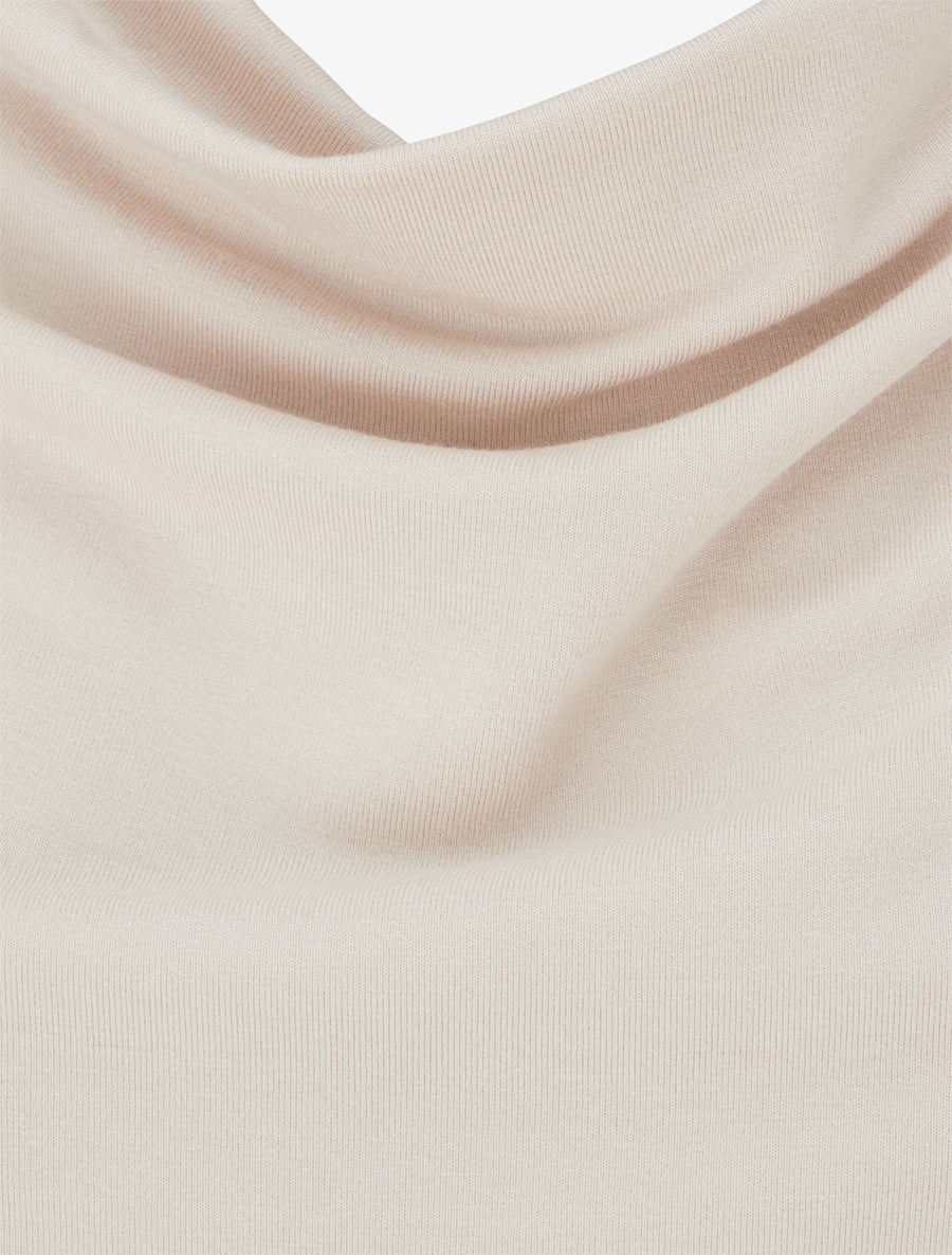 Soepelvallend top met 3/4 vleermuismouwen - Beige - Image 3
