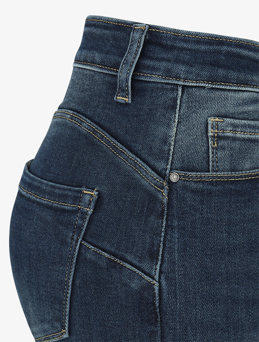 Standaard push-up flare jeans - blauw - Image 3