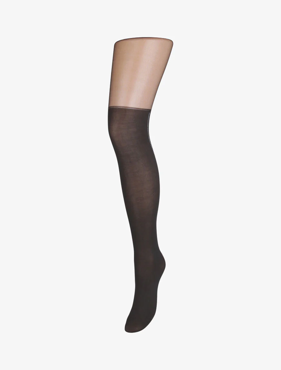 Stijlvolle voile panty - Zwart