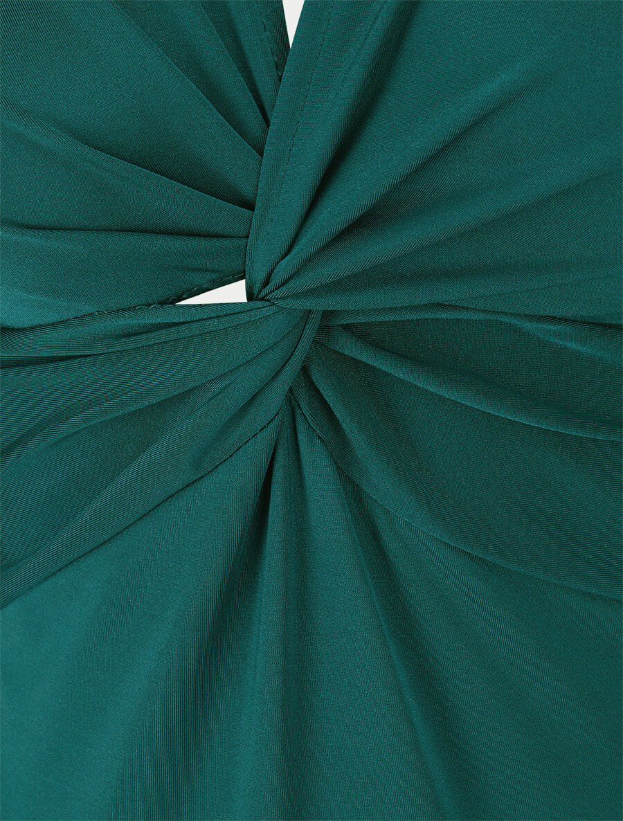 Stretchbody met gedraaide halslijn - groen - Image 3