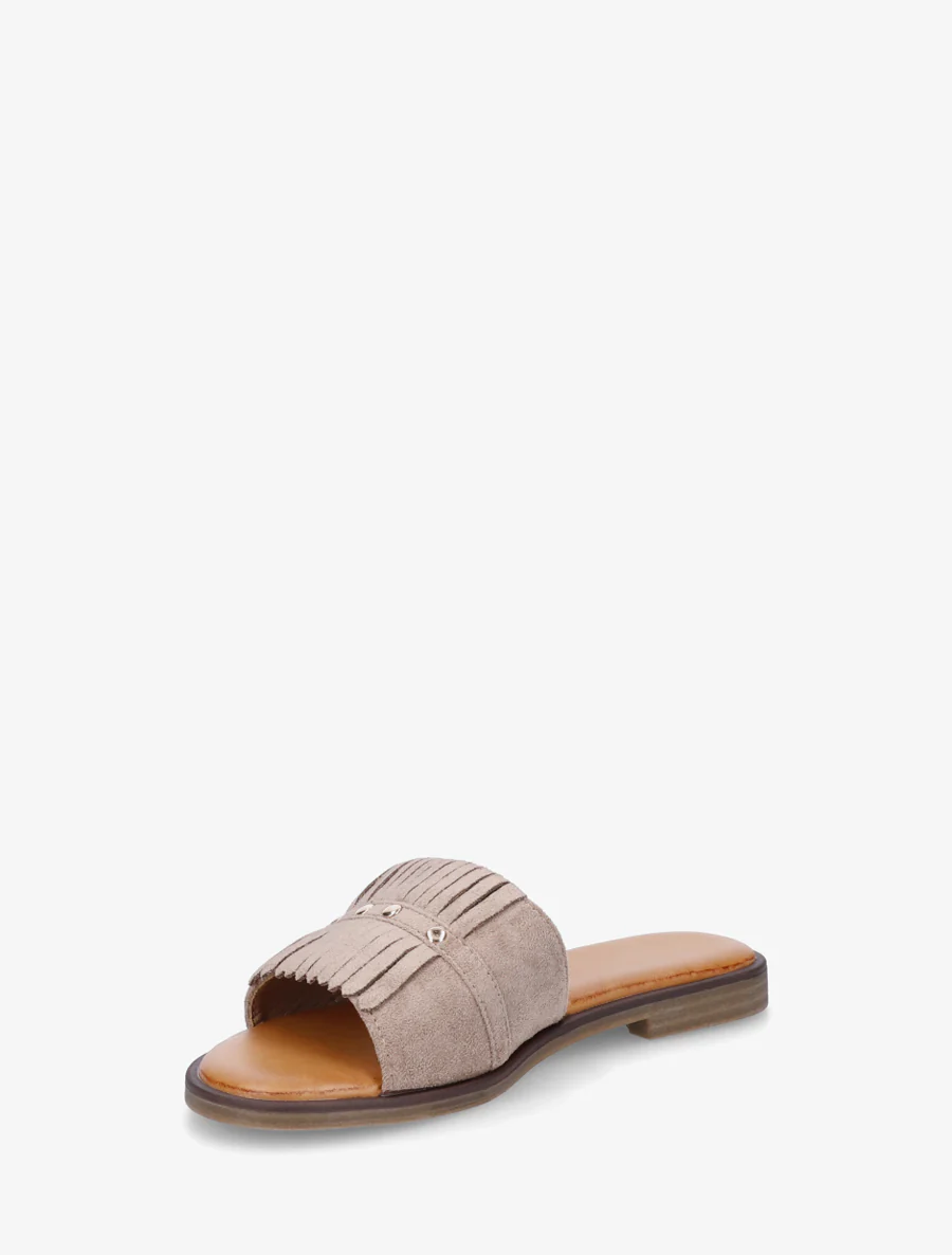 Suède franjes slippers - Mol - Image 3