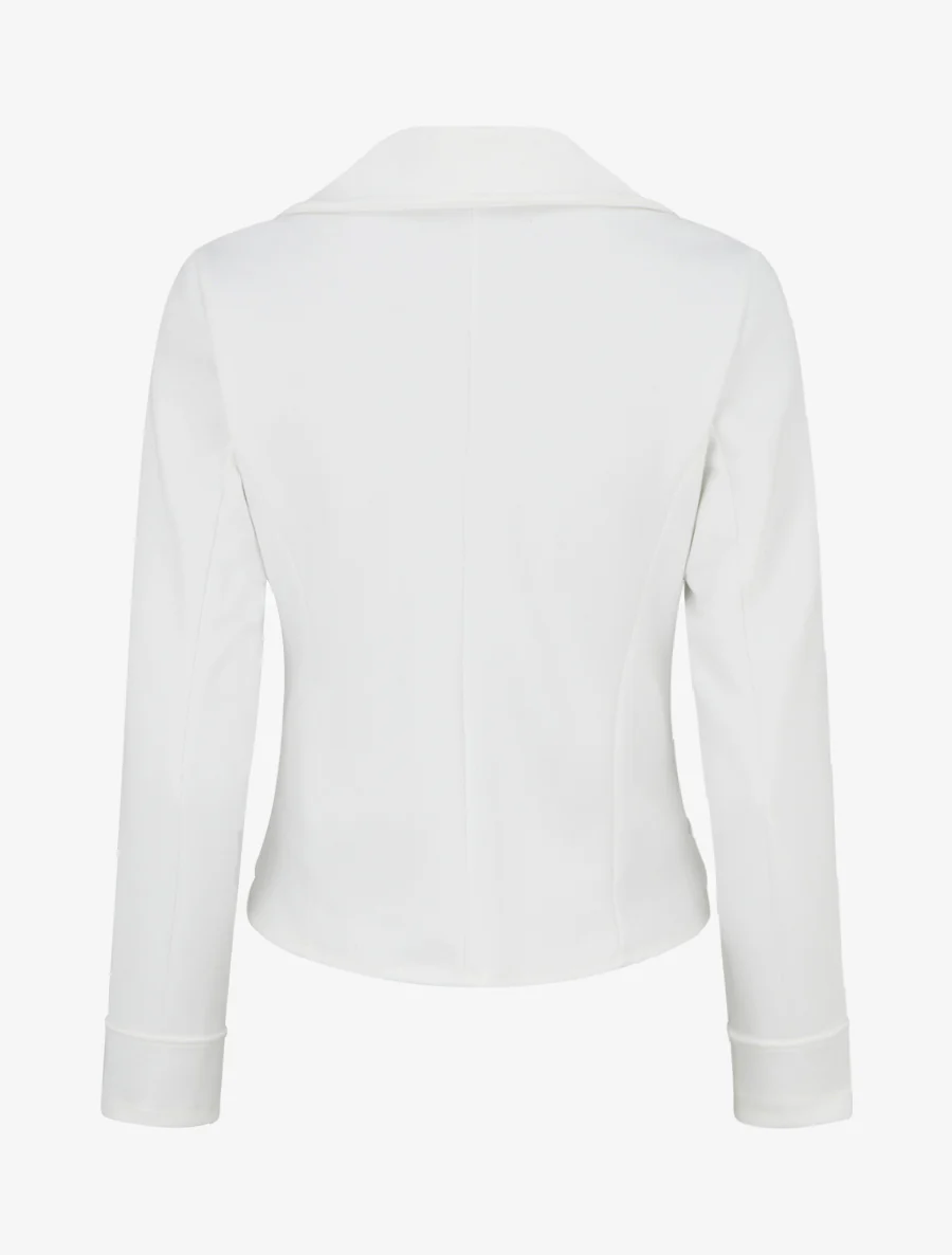 Suède jasje in perfecto stijl - Wit - Image 2