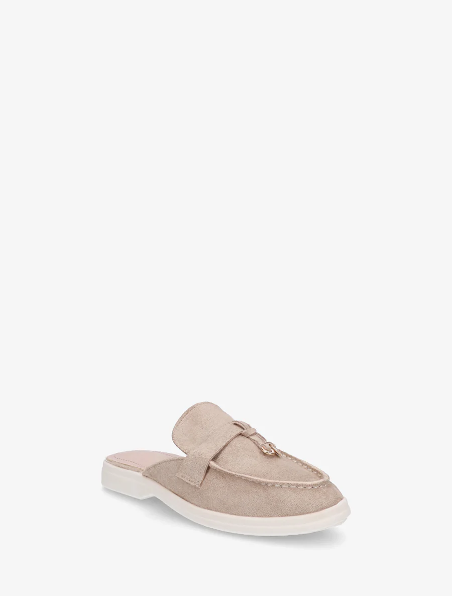 Suède mocassin stijl muiltjes - Lichtmol - Image 2