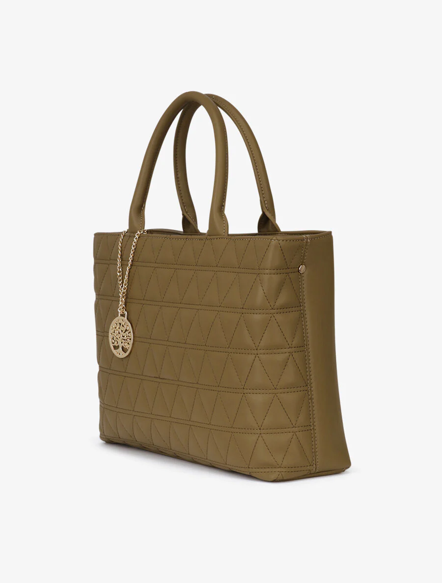 Emma shopper tas - Kaki - Image 2