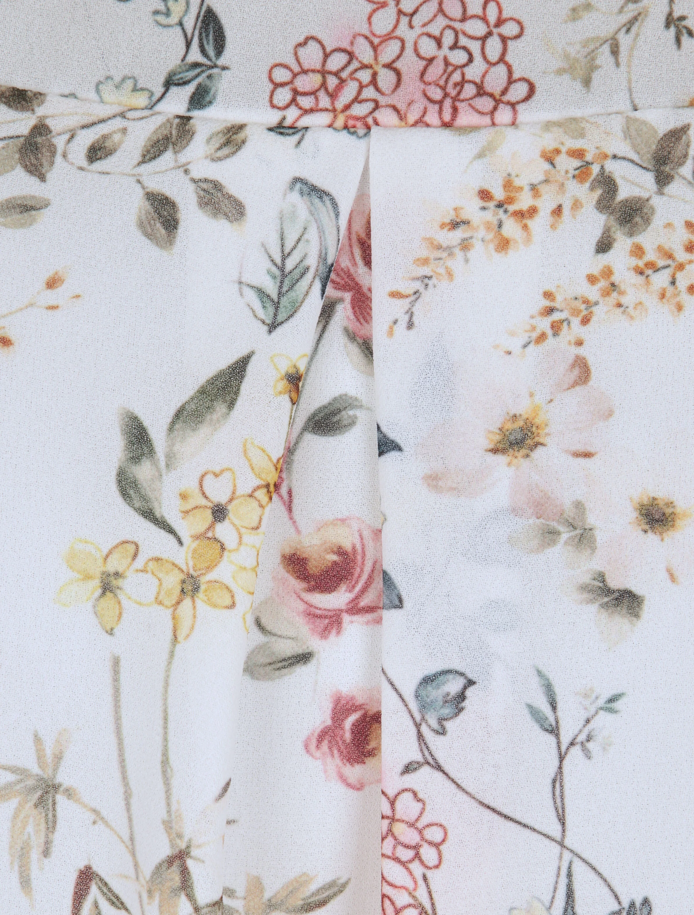Top met bloemenprint - Wit - Image 3