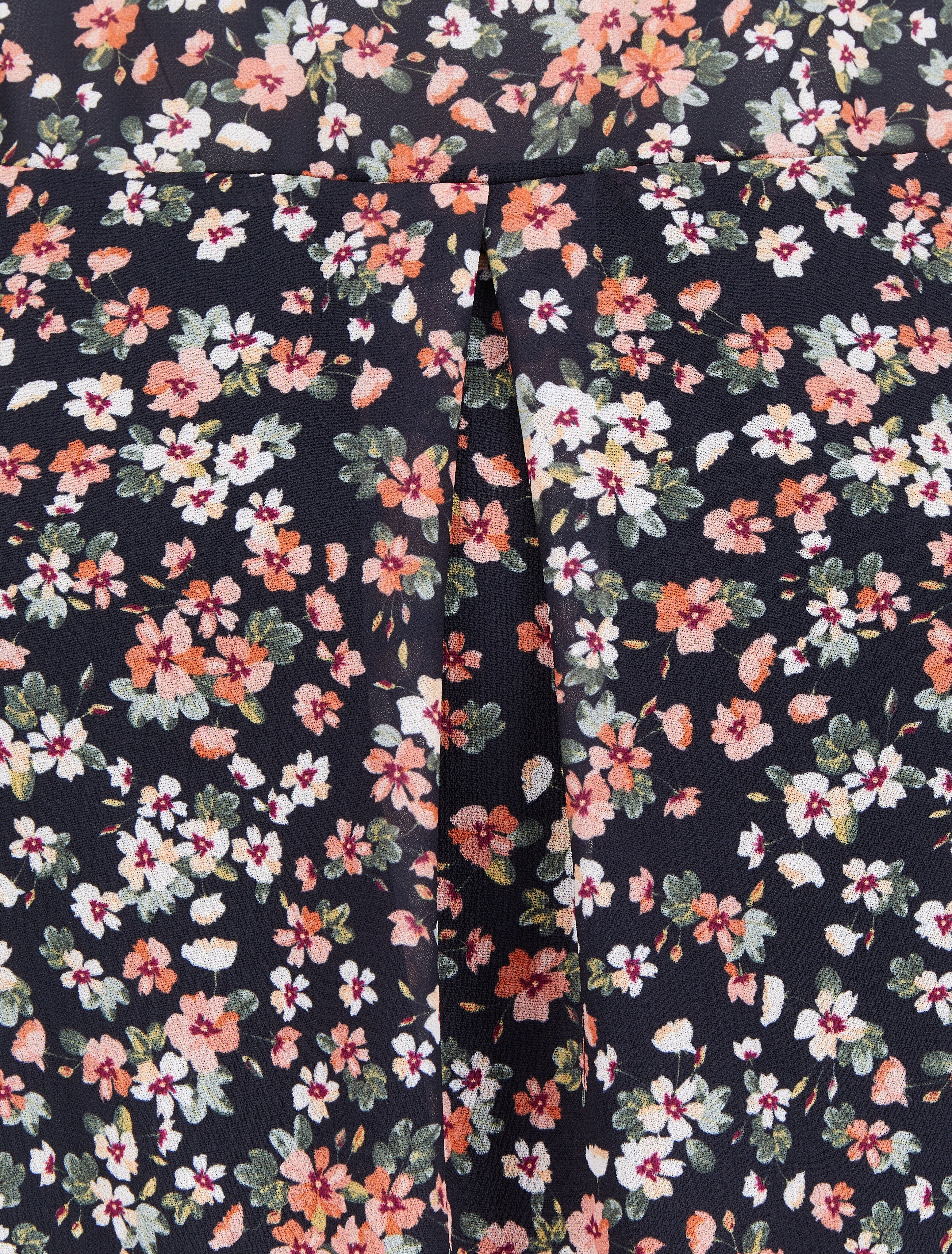 Top met zomerbloemenprint - Zwart - Image 3
