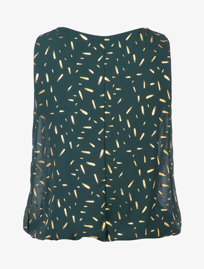 Top met grafische print - Donkergroen - Image 2